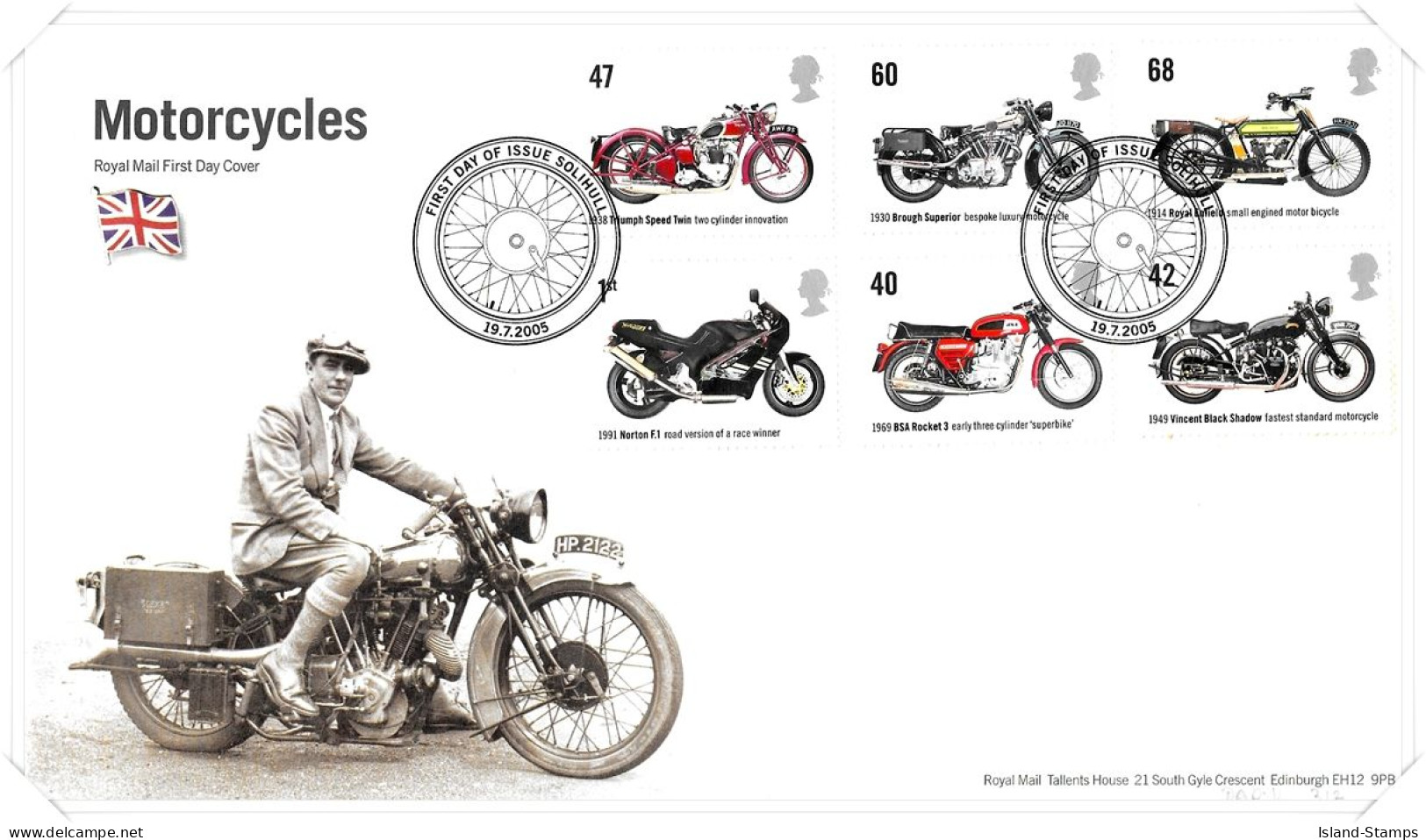 2005 Motor Cycles Unaddressed TT - 2001-2010 Em. Décimales