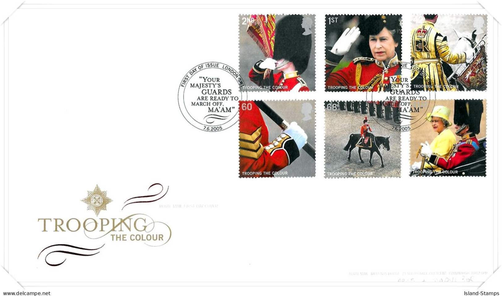 2005 Trooping The Colour (2) Unaddressed TT - 2001-2010. Decimale Uitgaven