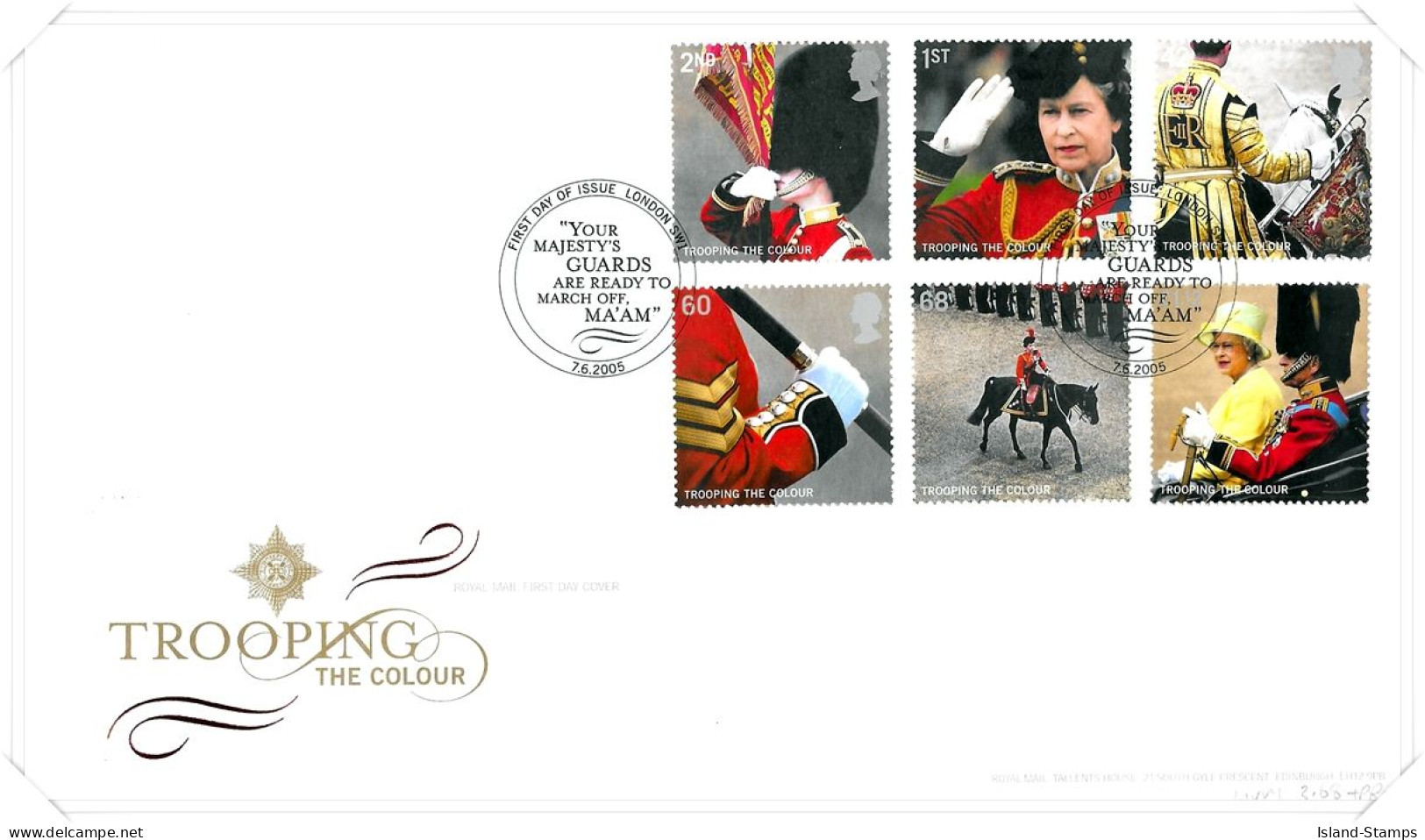 2005 Trooping The Colour Unaddressed TT - 2001-2010 Decimal Issues