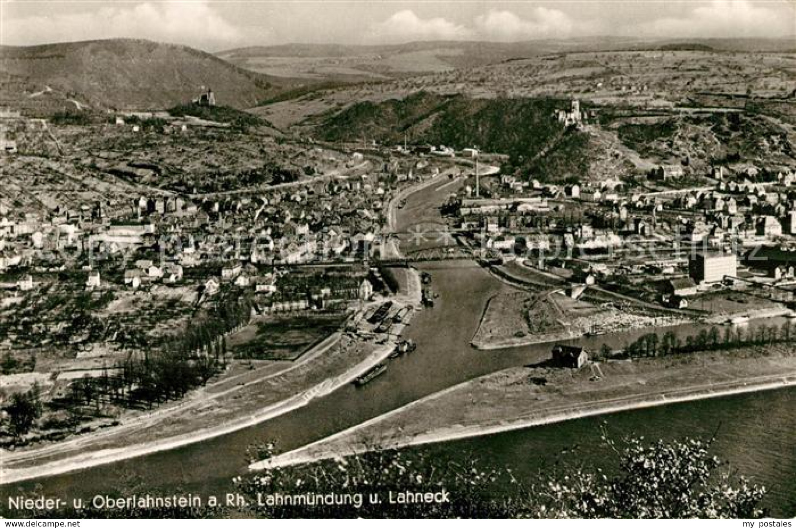 73071867 Niederlahnstein Oberlahnstein Lahnmuendung Und Lahneck Niederlahnstein - Lahnstein