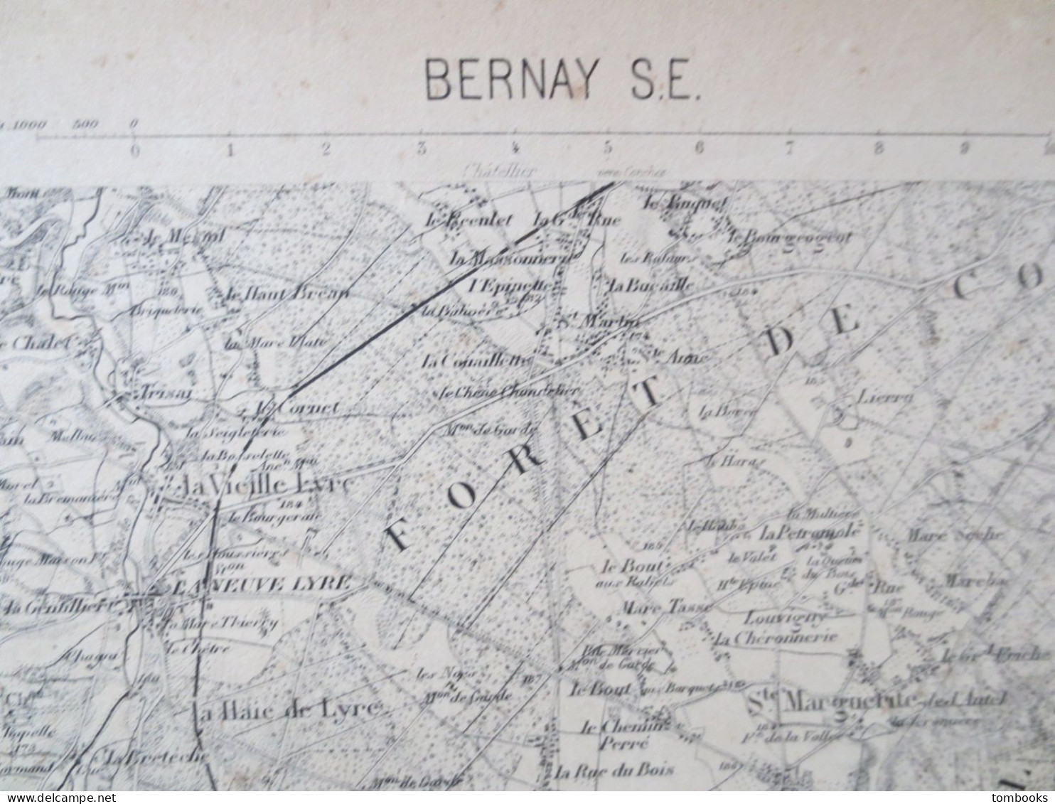 27 - Bernay - Ensemble de 4 cartes Terrestres - 1889 - B.E  -