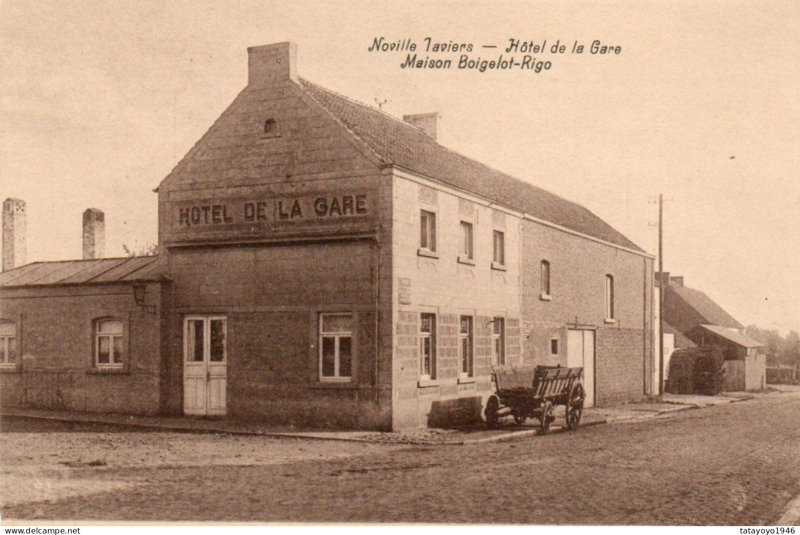 Noville Taviers  Hotel De La Gare  Maison Boigelot-Rigo N'a Pas Circulé - Eghezée