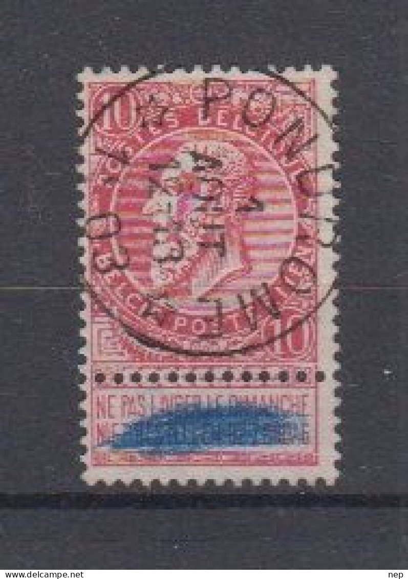 BELGIË - OPB - 1893/1900 - Nr 58 - T1 L (* PONDROME *) - COBA  +8.00 € - Postmarks With Stars