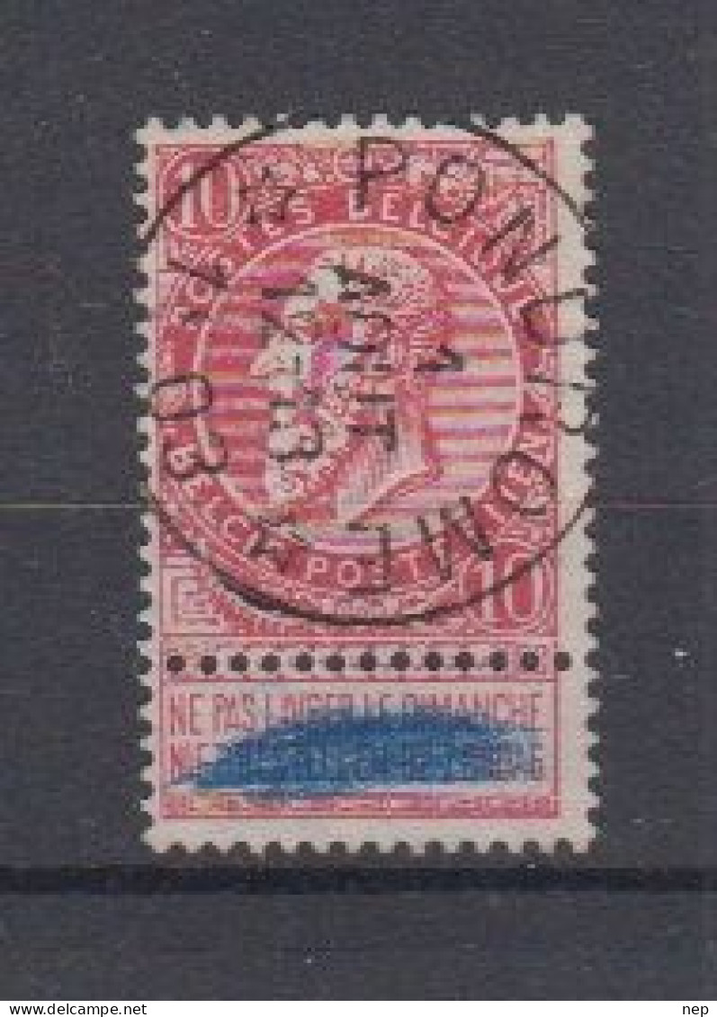 BELGIË - OPB - 1893/1900 - Nr 58 - T1 L (* PONDROME *) - COBA  +8.00 € - Sternenstempel