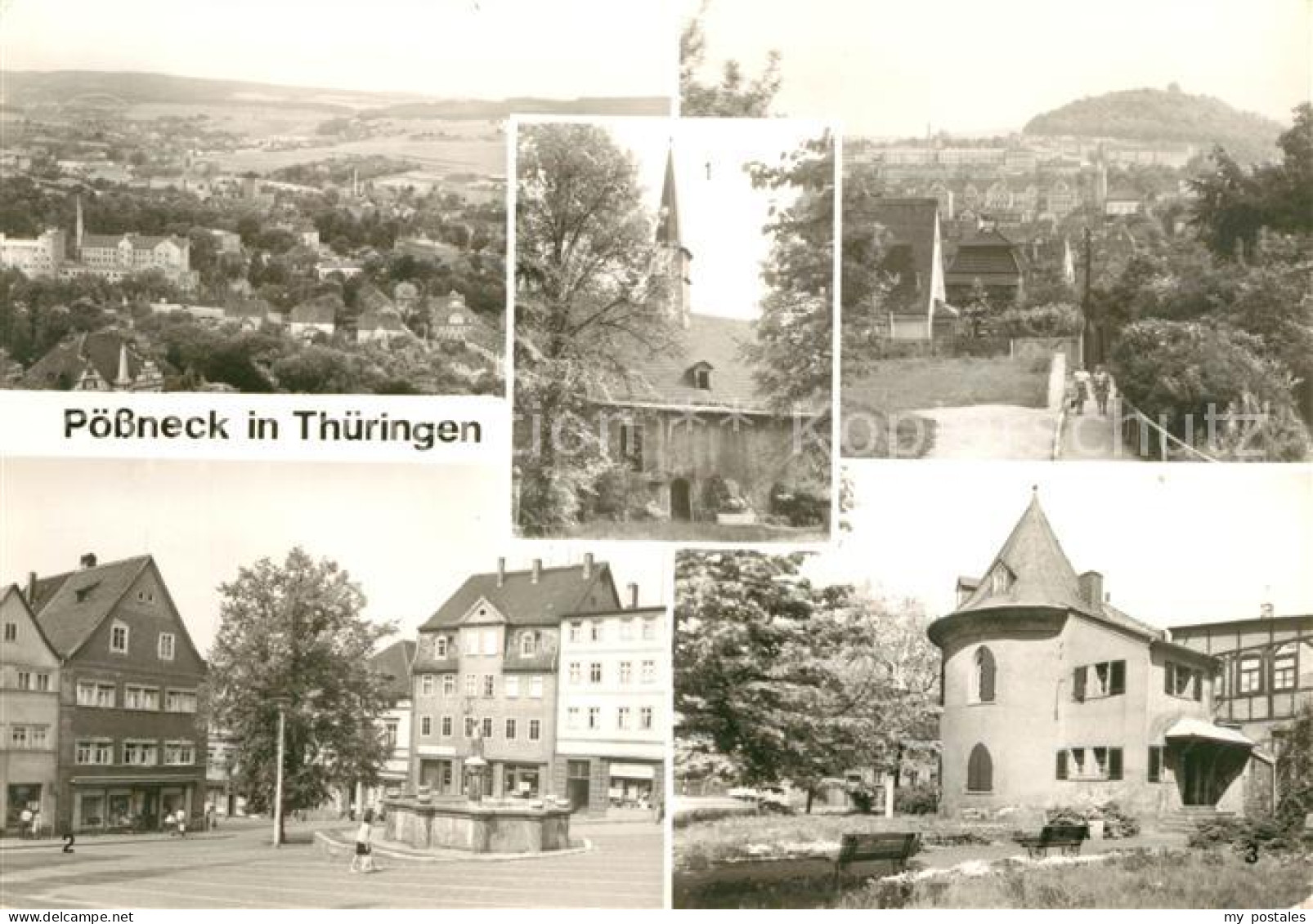 73071461 Poessneck Gottesackerkirche Markt Glockenturm Poessneck - Poessneck