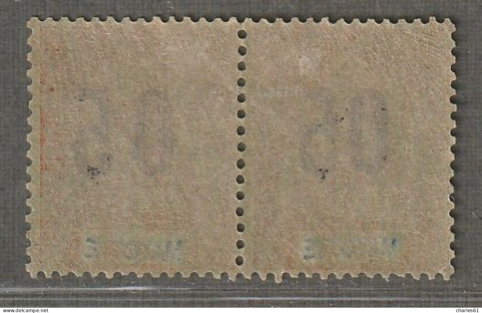 MAYOTTE - N°24A+24 Se Tenant * (1912)  05 Sur 20c - Chiffres Espacés - - Unused Stamps