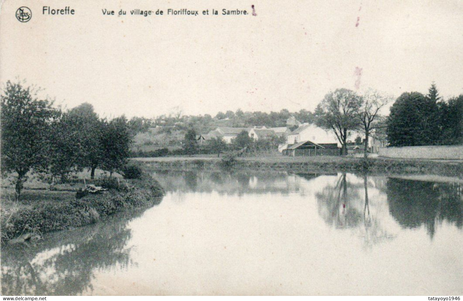 Floreffe  Vue Du Village De Floriffoux Et La Sambre Voyagé Dans Une Enveloppe Vers Les Années 10-15 - Floreffe