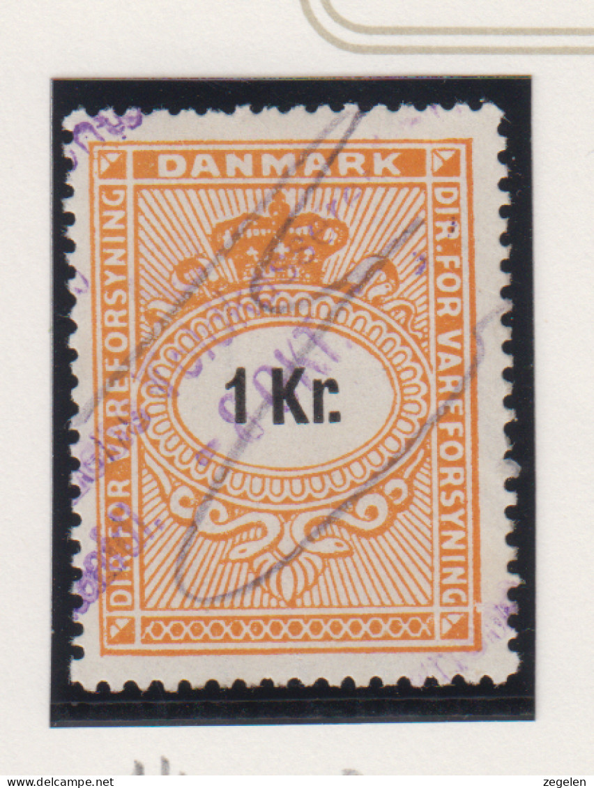 Denemarken Fiskale Zegel Cat. J.Barefoot Import Licence 14 - Fiscali