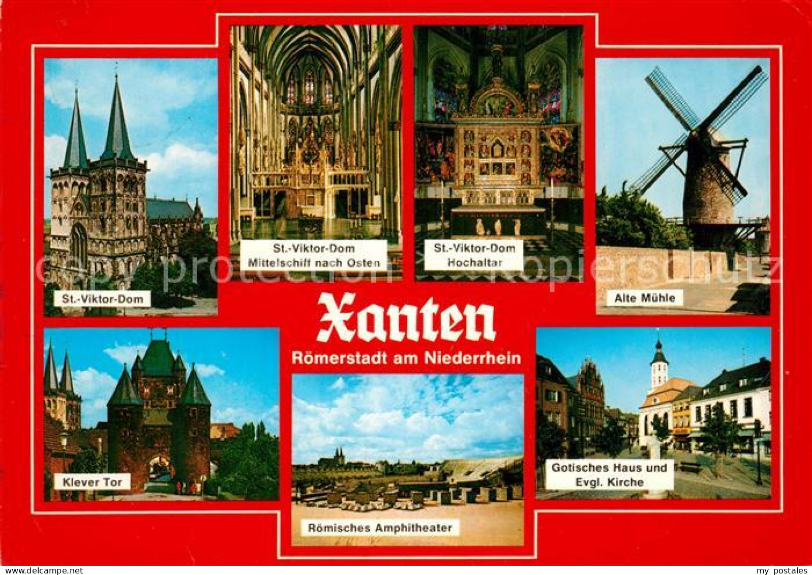 73071272 Xanten St Viktor Dom Mittelschiff Hochaltar Klever Tor Roemisches Amphi - Xanten