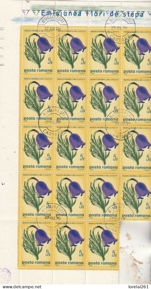 1970 - Fleurs Des Steppes / FULL X 18 - Full Sheets & Multiples