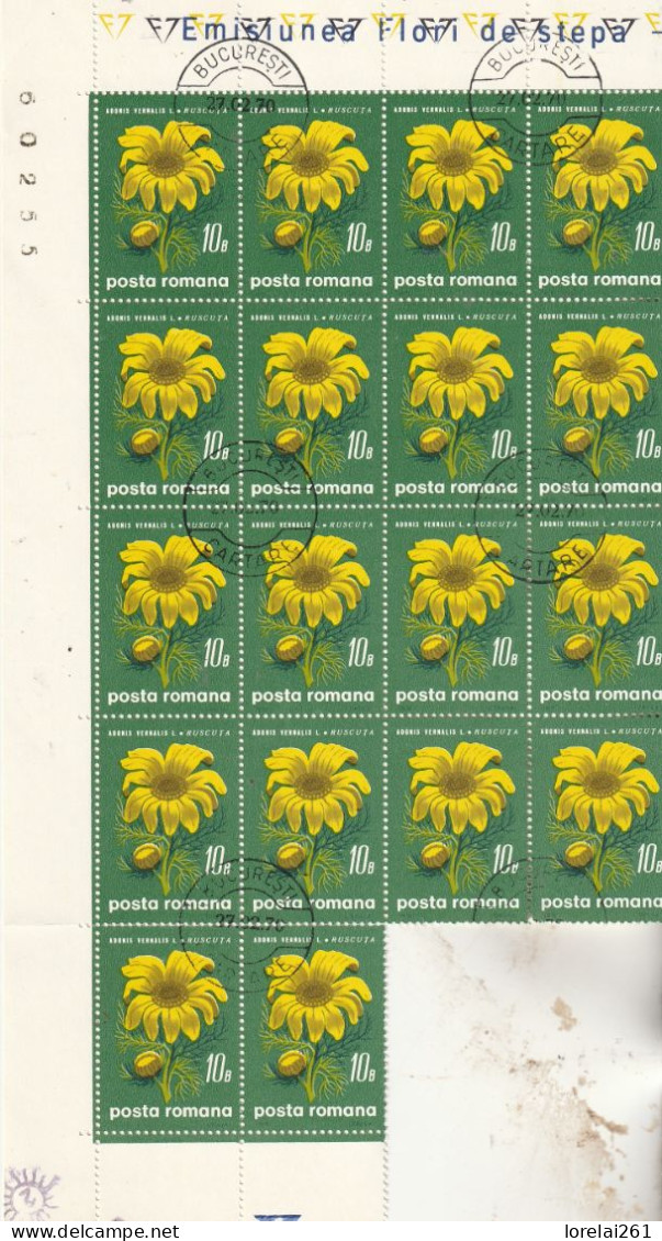 1970 - Fleurs Des Steppes / FULL X 18 - Full Sheets & Multiples