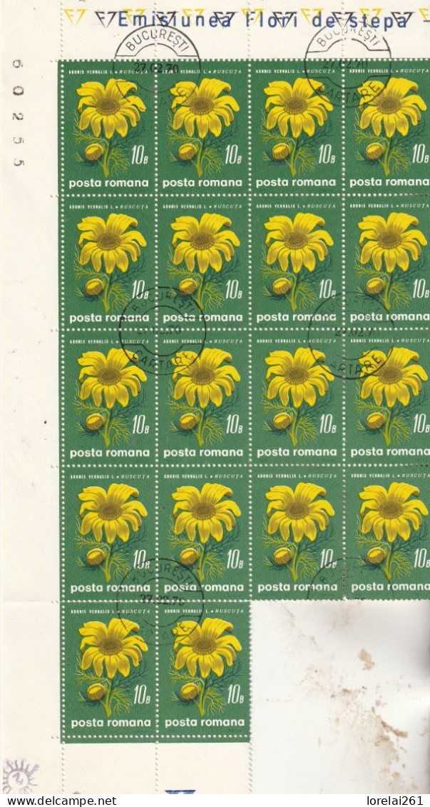 1970 - Fleurs Des Steppes / FULL X 18 - Feuilles Complètes Et Multiples