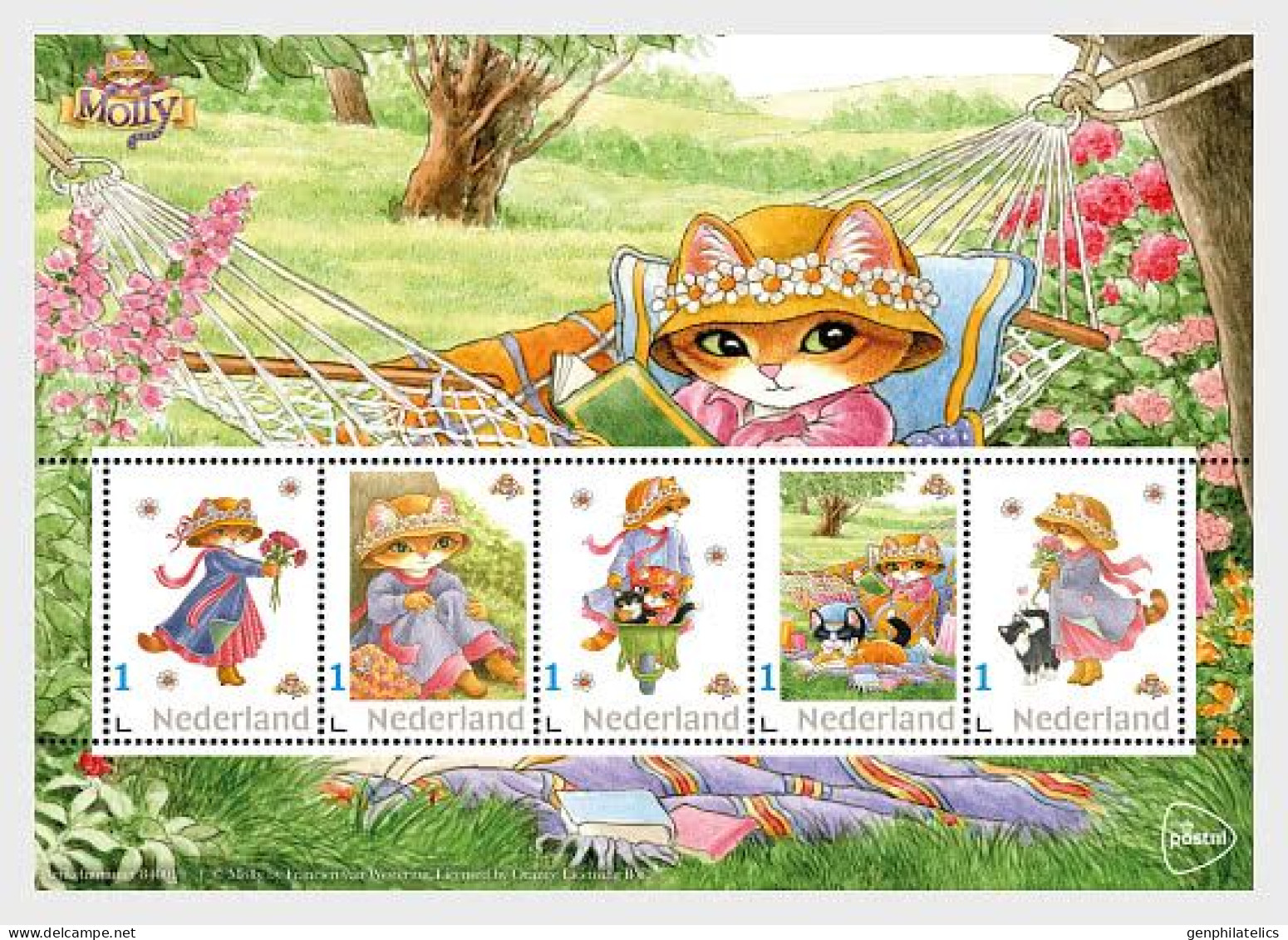 NETHERLANDS 2024 CULTURE Cartoon. Animation MOLLY - Fine S/S MNH - Unused Stamps