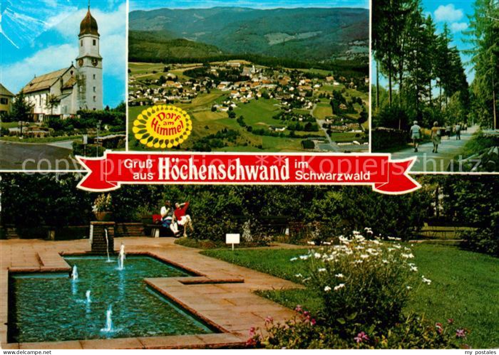 73070782 Hoechenschwand Teilansichten Kurort Im Schwarzwald Kirche Wasserspiele  - Höchenschwand