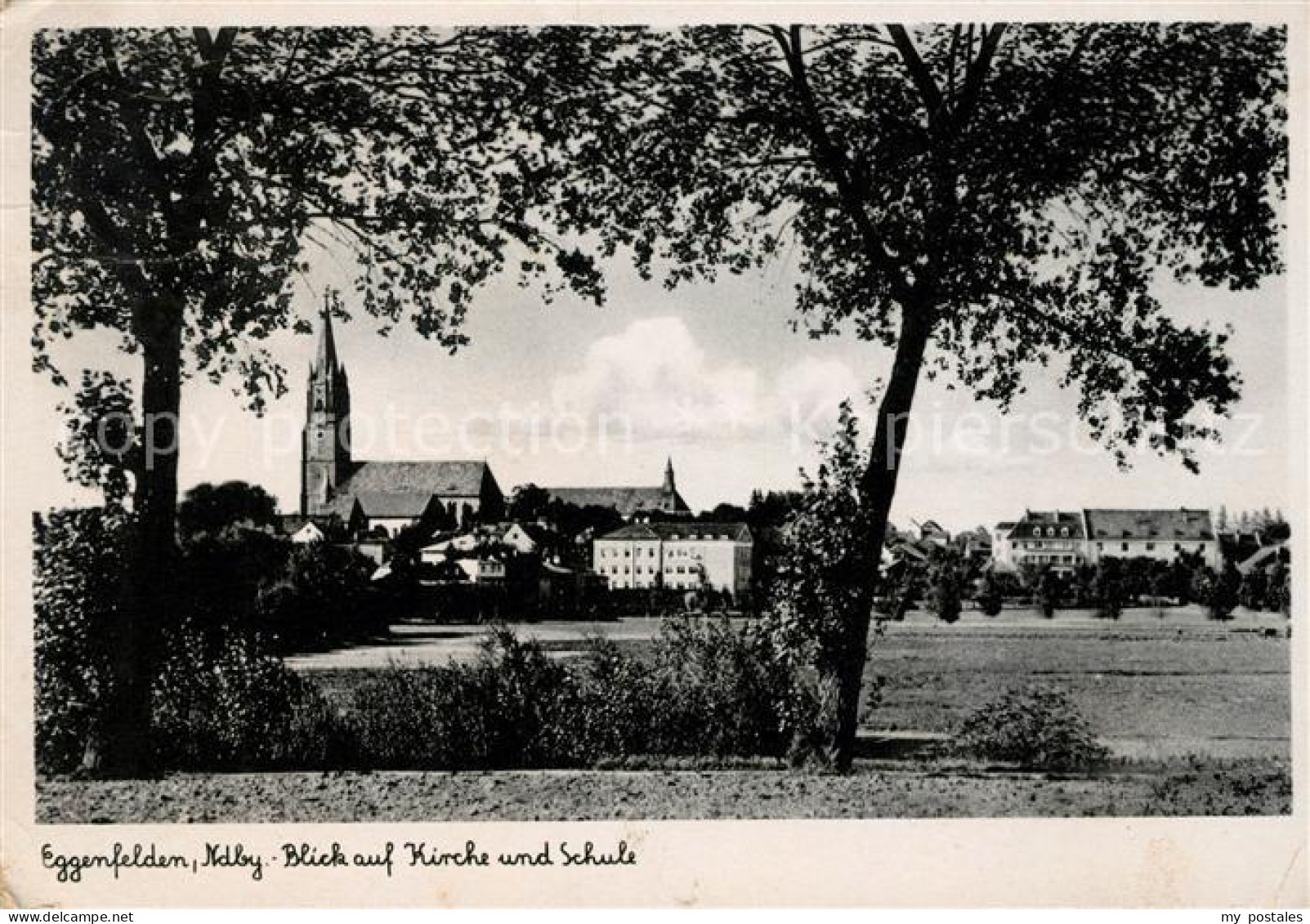 73070704 Eggenfelden Blick Auf Kirche Und Schule Eggenfelden - Eggenfelden