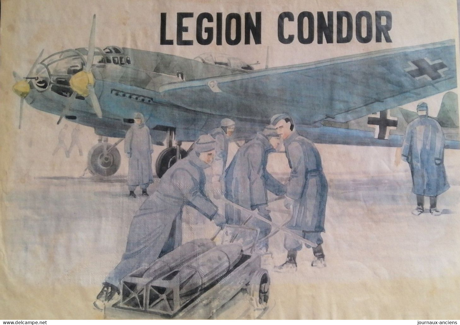 1936 = 1939 - GUERRE D'ESPAGNE - AFFICHE ESPAGNOL - LEGION CONDOR - Affiches