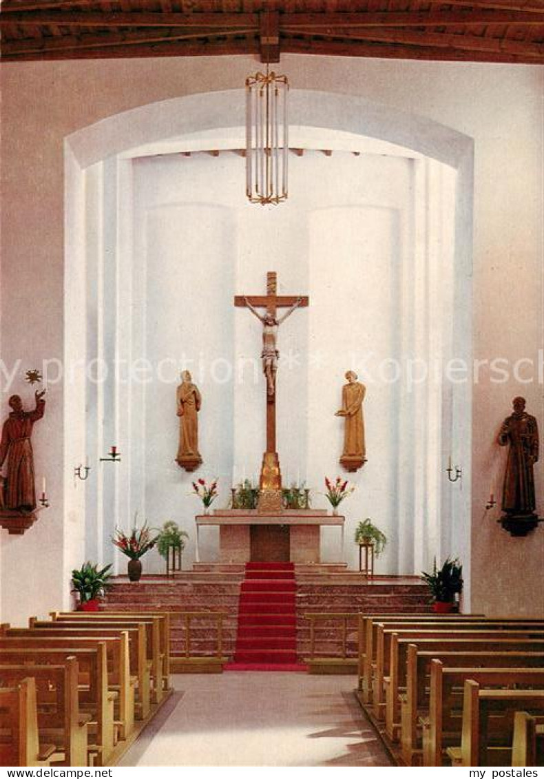 73070682 Bensheim Bergstrasse Kapuzinerkloster Und Fideliskolleg Hochaltar Kreuz - Bensheim