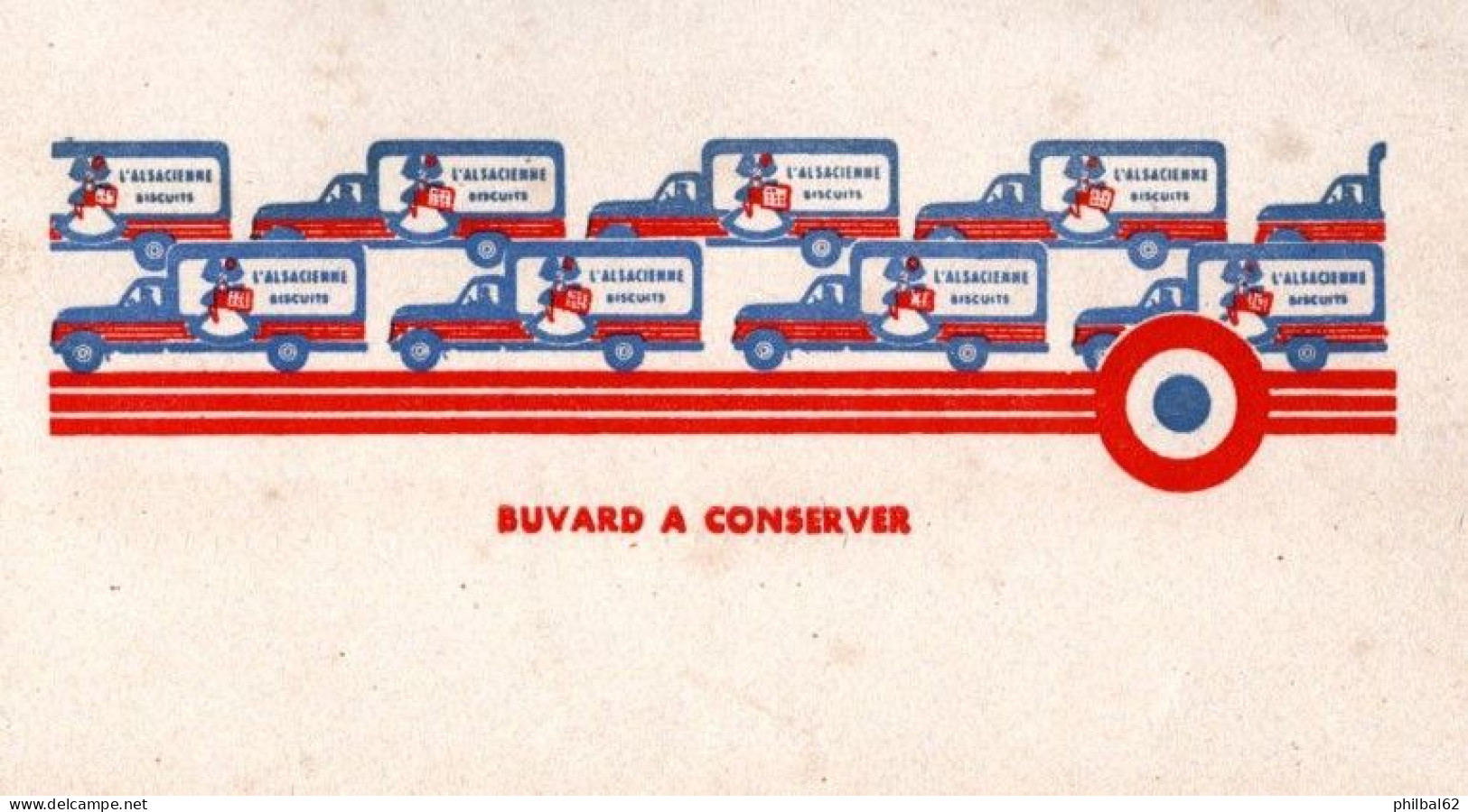 Grande Feuille De Buvard Publicitaire L'Alsacienne - Voeux 1955 En Double Page 32 X 25 Cm. - Koek & Snoep