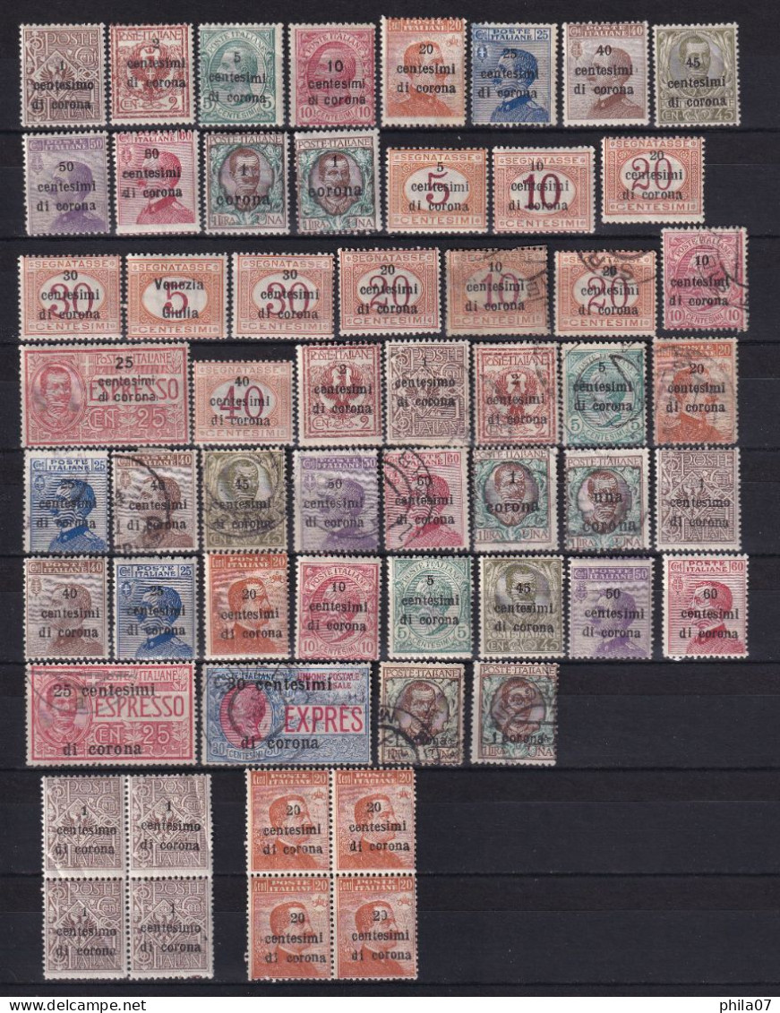 Italian Occupation - Lot Of MNH And Cancelled Stamps Of Italian Occupation Of Dalmatia.  / 2 Scans - Sonstige & Ohne Zuordnung