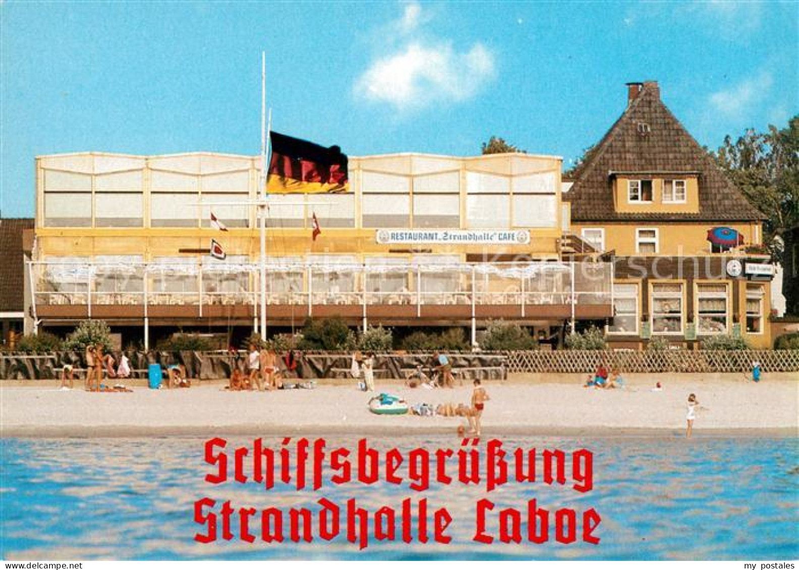 73070402 Laboe Schiffsbegruessung Strandhalle Laboe Laboe - Laboe