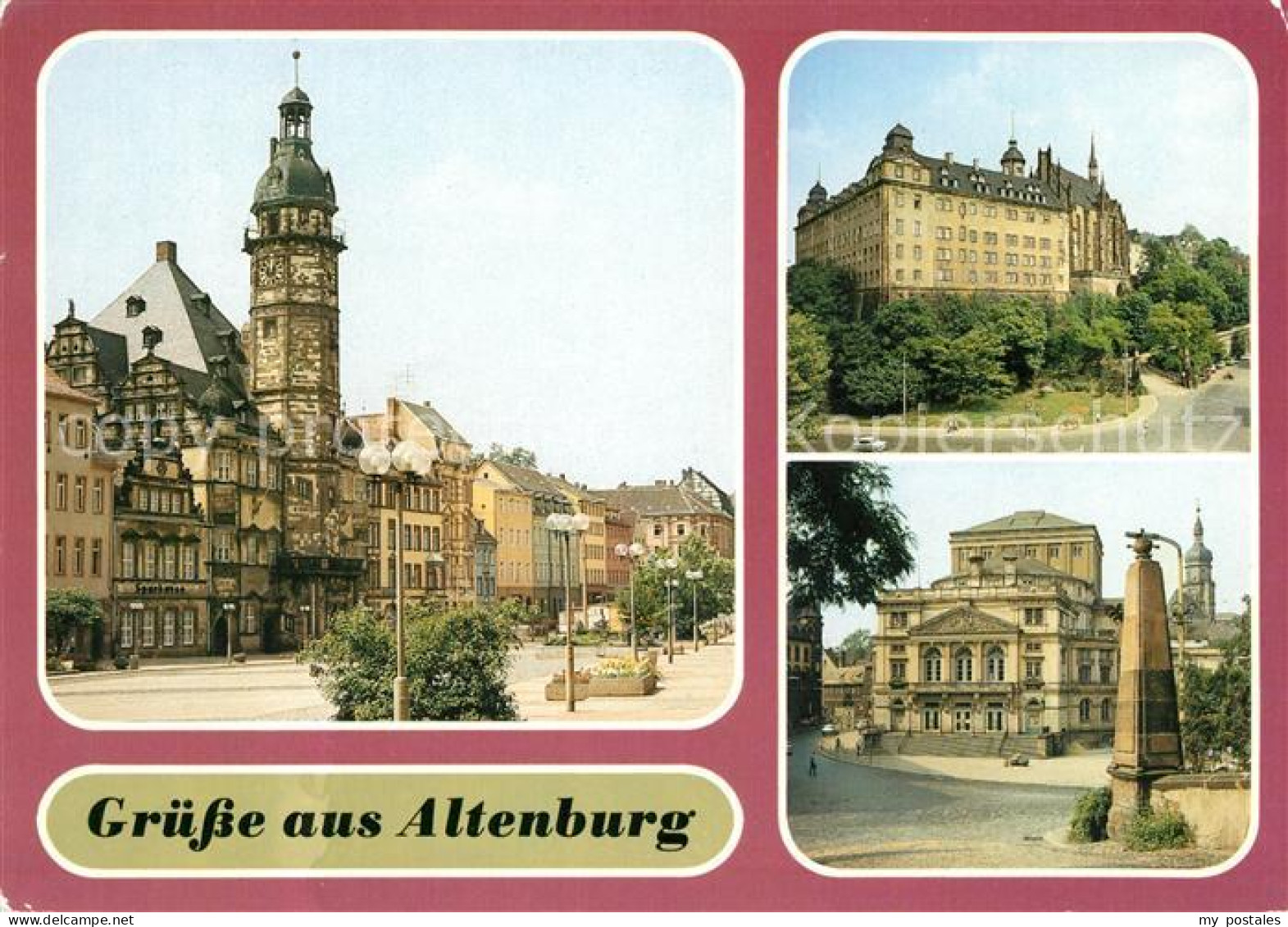 73070329 Altenburg Thueringen Rathaus Schloss Theater Altenburg Thueringen - Altenburg