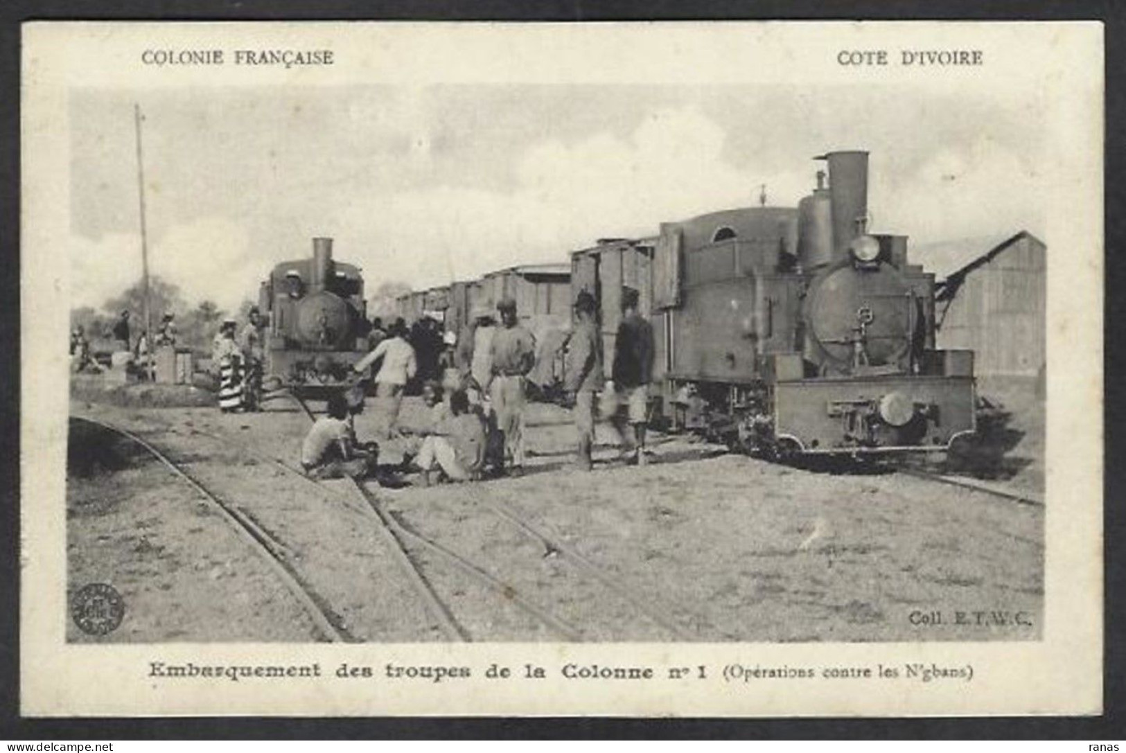 CPA Cote D'Ivoire Rebellion N'Gbans Chemin De Fer Train Non Circulé - Côte-d'Ivoire