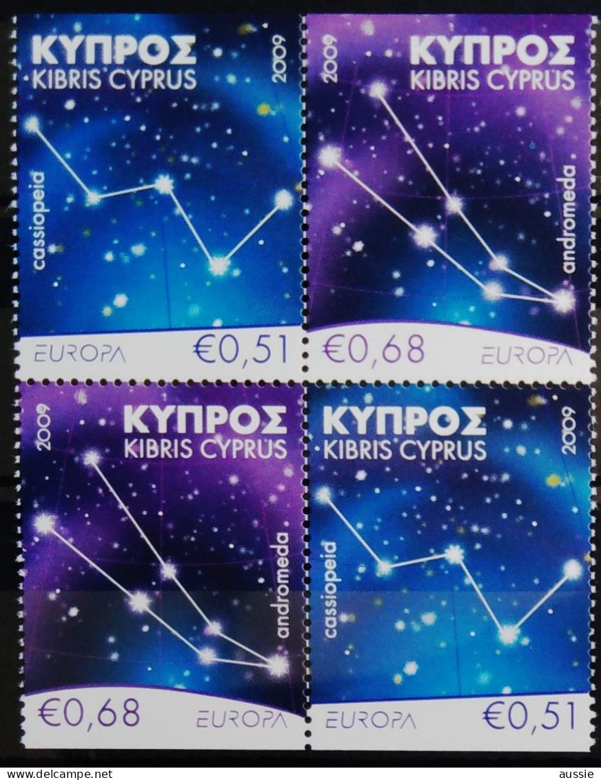 Cept 2009 Chypre Cyprus  Yvertn° 1162a-163a*** MNH Cote 7,40 € L' Astronomie - 2009