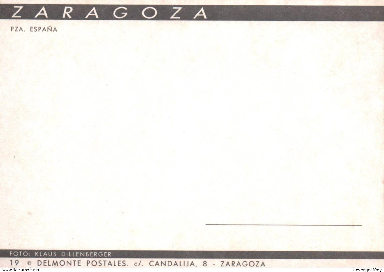 Espagne Aragon Zaragoza Pza - Zaragoza