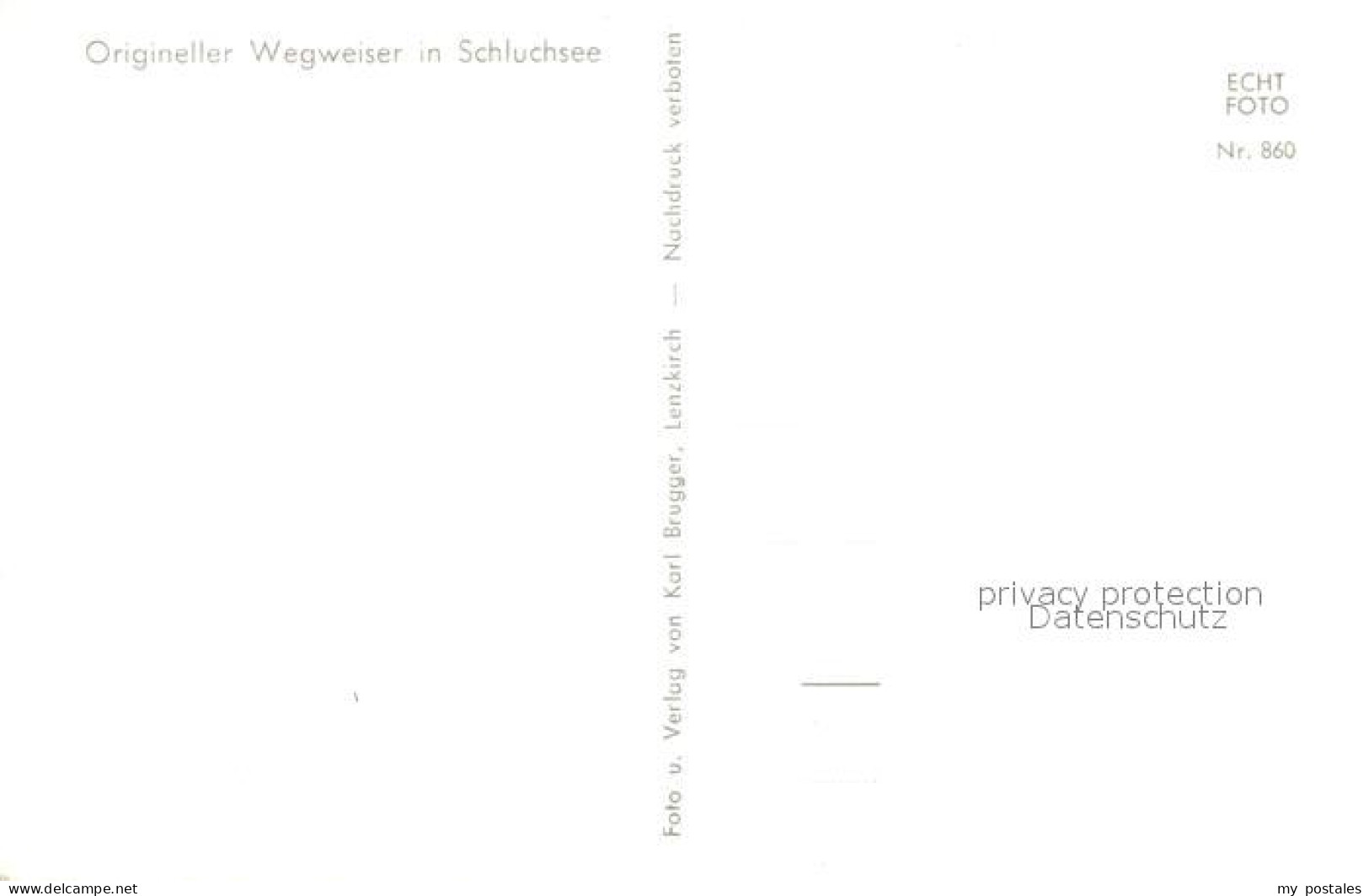 73068615 Schluchsee Origineller Wegweiser Schluchsee - Schluchsee