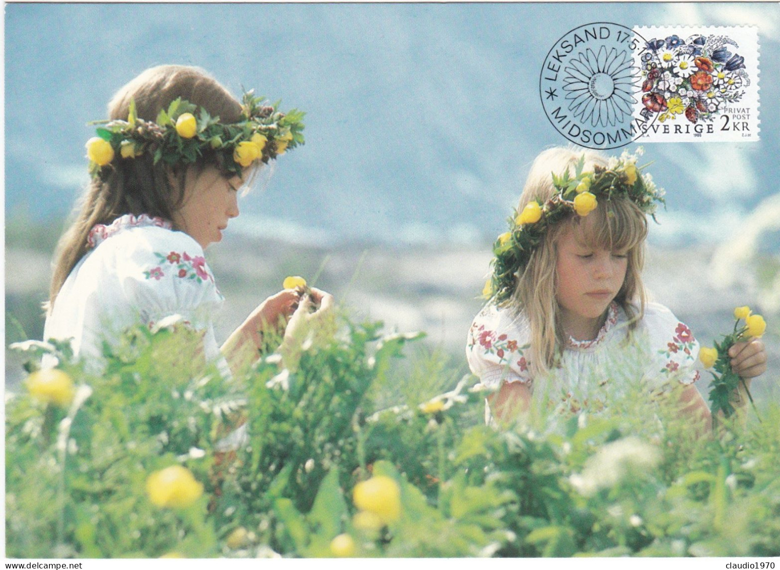 SVEZIA - SVERIGE - CARTOLINA - MAXIMIKORT - MAXIMUM CARD - 1988 - Cartoline Maximum