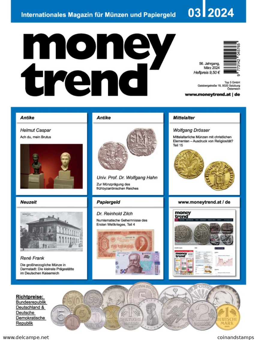 Money Trend 3/2024 Bewertungskatalog Der BRD + DDR Münzen, 156 Seiten - Livres & Logiciels