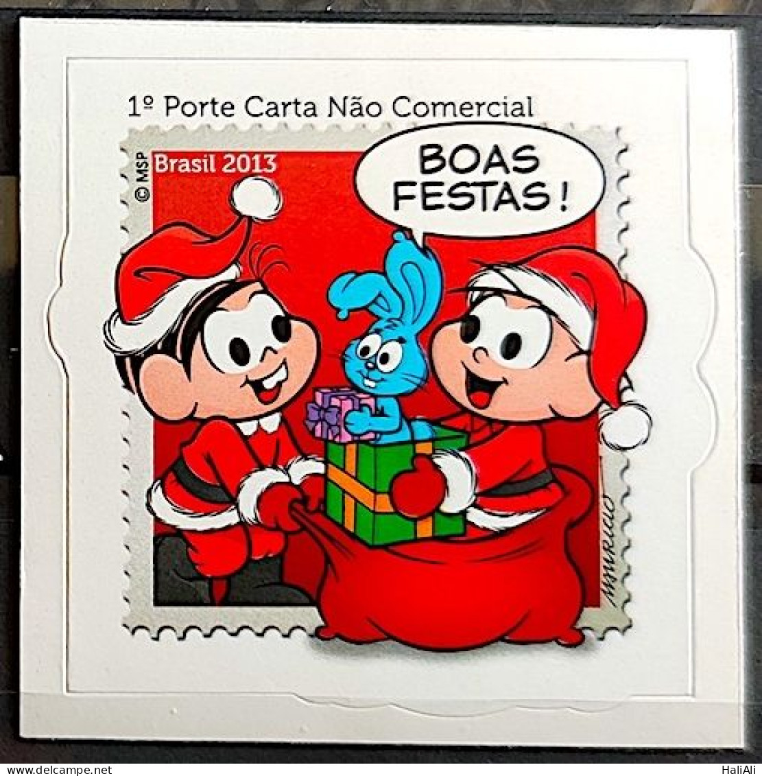 C 3311 Brazil Stamp Turma Da Monica Christmas Children's Drawing Rabbit 2013 - Unused Stamps