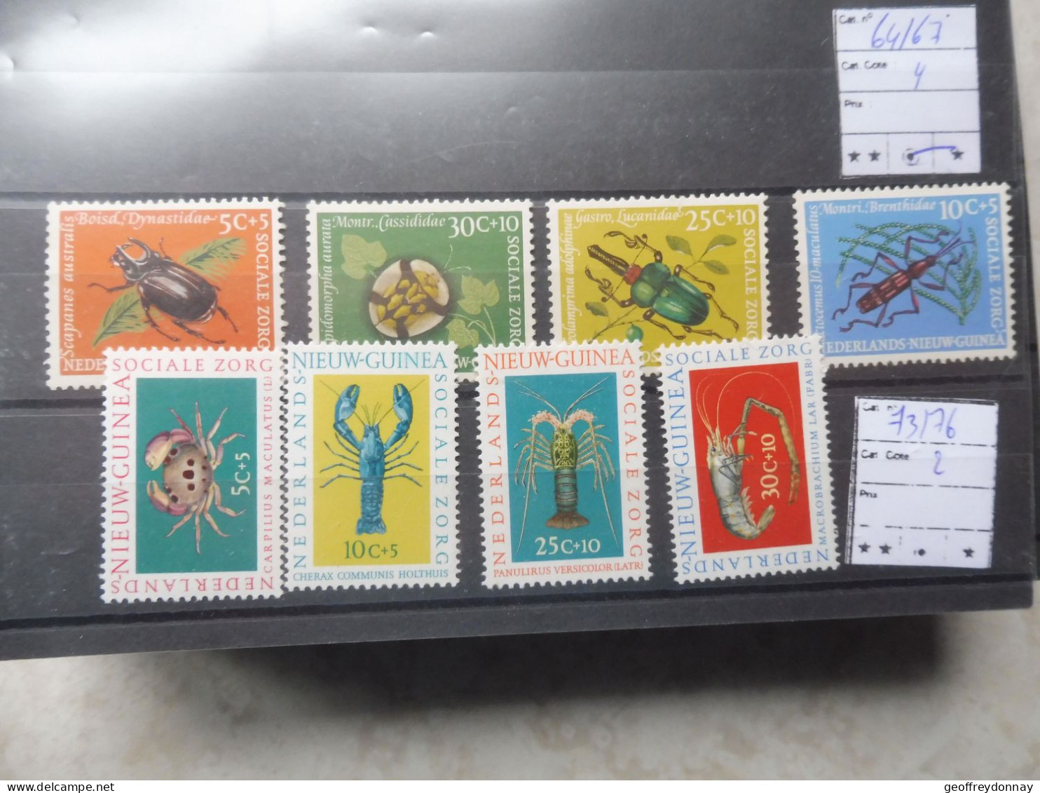 Guinée Nederlands  64/67 + 73/76 Mnh Neuf **  Perfect Parfait Aniamux Dieren - Nuova Guinea Olandese