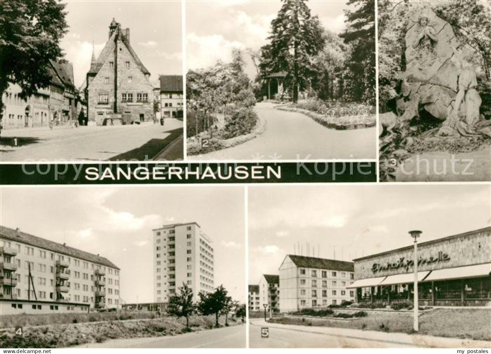 73068487 Sangerhausen Suedharz Marktplatz Im Rosarium Hochhaus Suedsiedlung Sang - Sangerhausen