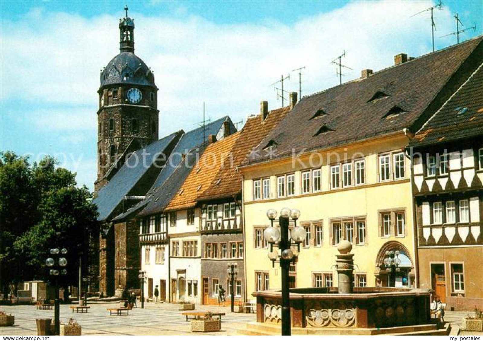 73068469 Sangerhausen Suedharz Jacobikirche Brunnen Sangerhausen Suedharz - Sangerhausen