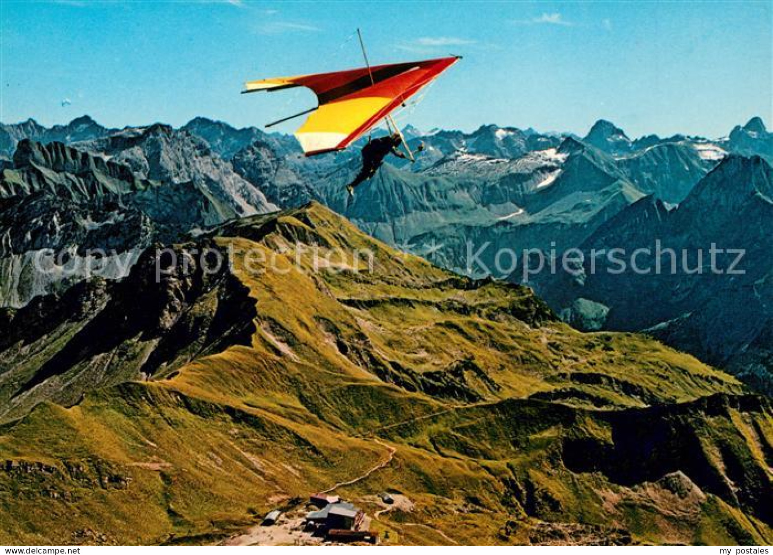 73068401 Drachenflug Drachenflieger Nebelhorn Oberstdorf  Drachenflug - Fallschirmspringen