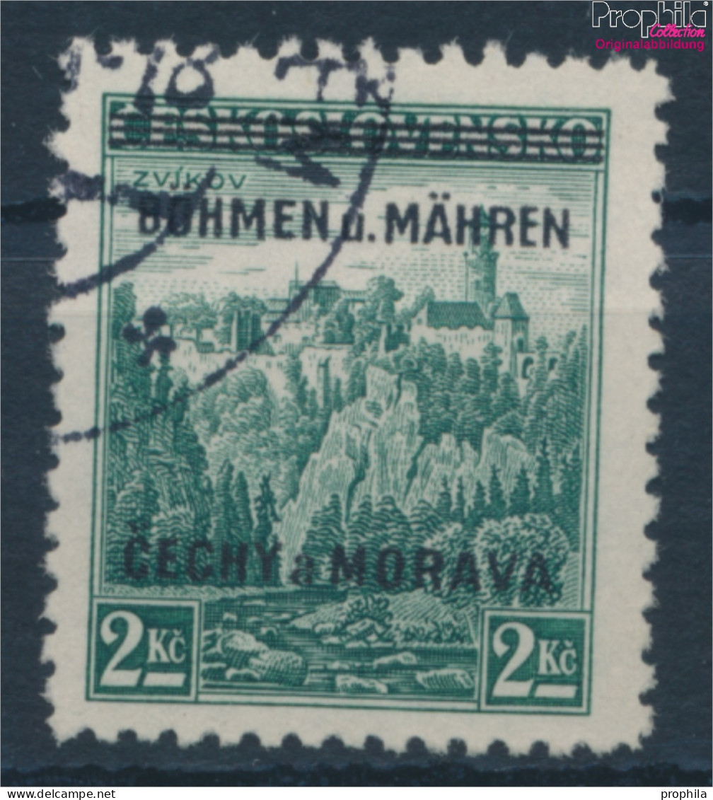 Böhmen Und Mähren 14 Stempel Nicht Prüfbar Gestempelt 1939 Aufdruckausgabe (10351449 - Oblitérés