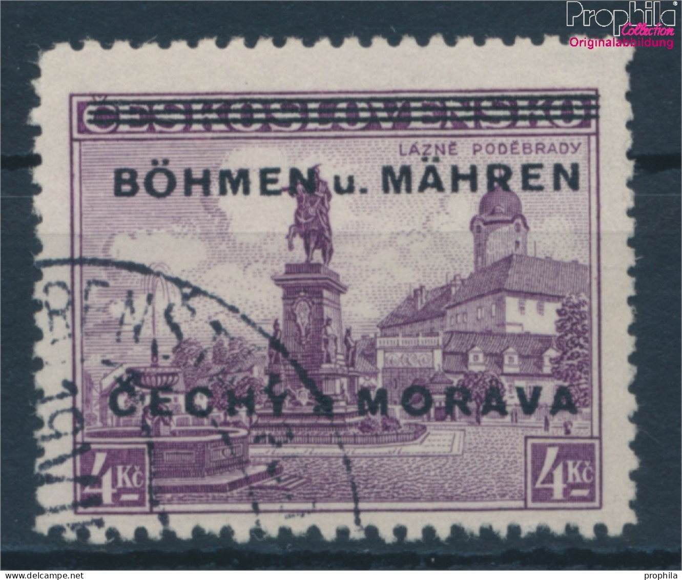 Böhmen Und Mähren 17 Stempel Nicht Prüfbar Gestempelt 1939 Aufdruckausgabe (10351446 - Usados