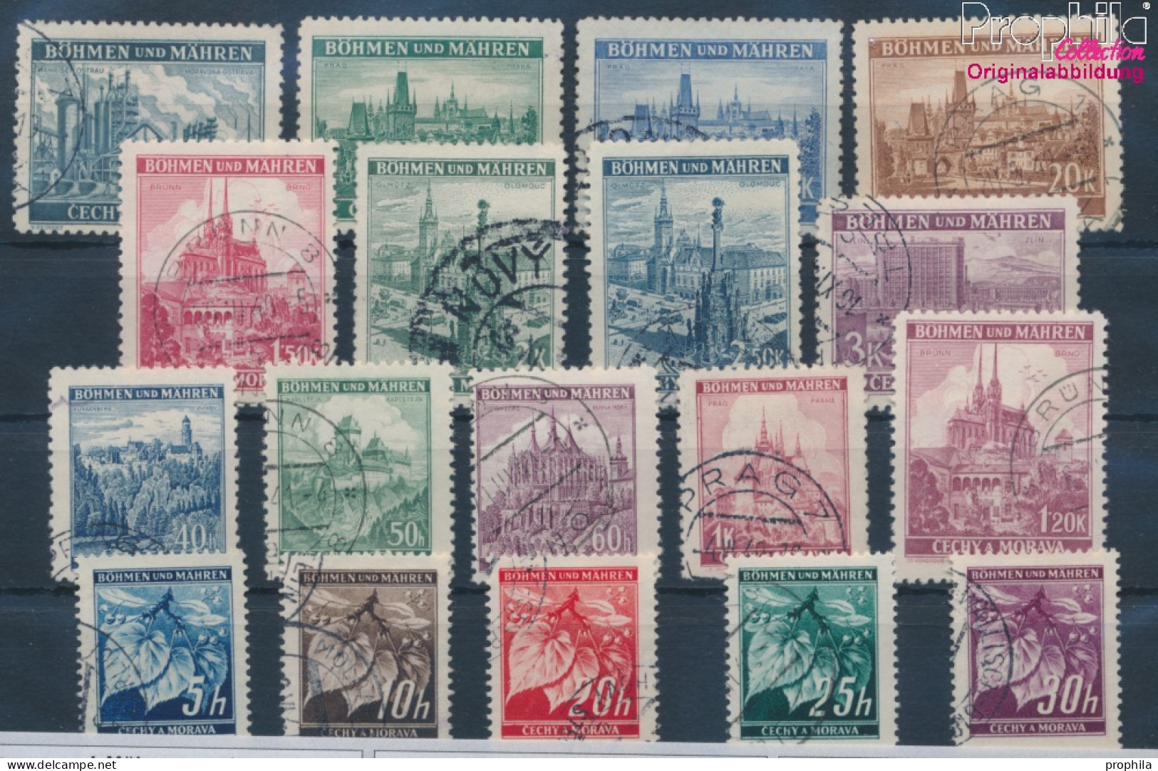Böhmen Und Mähren 20-37 (kompl.Ausg.) Gestempelt 1939 Freimarken (10351443 - Used Stamps