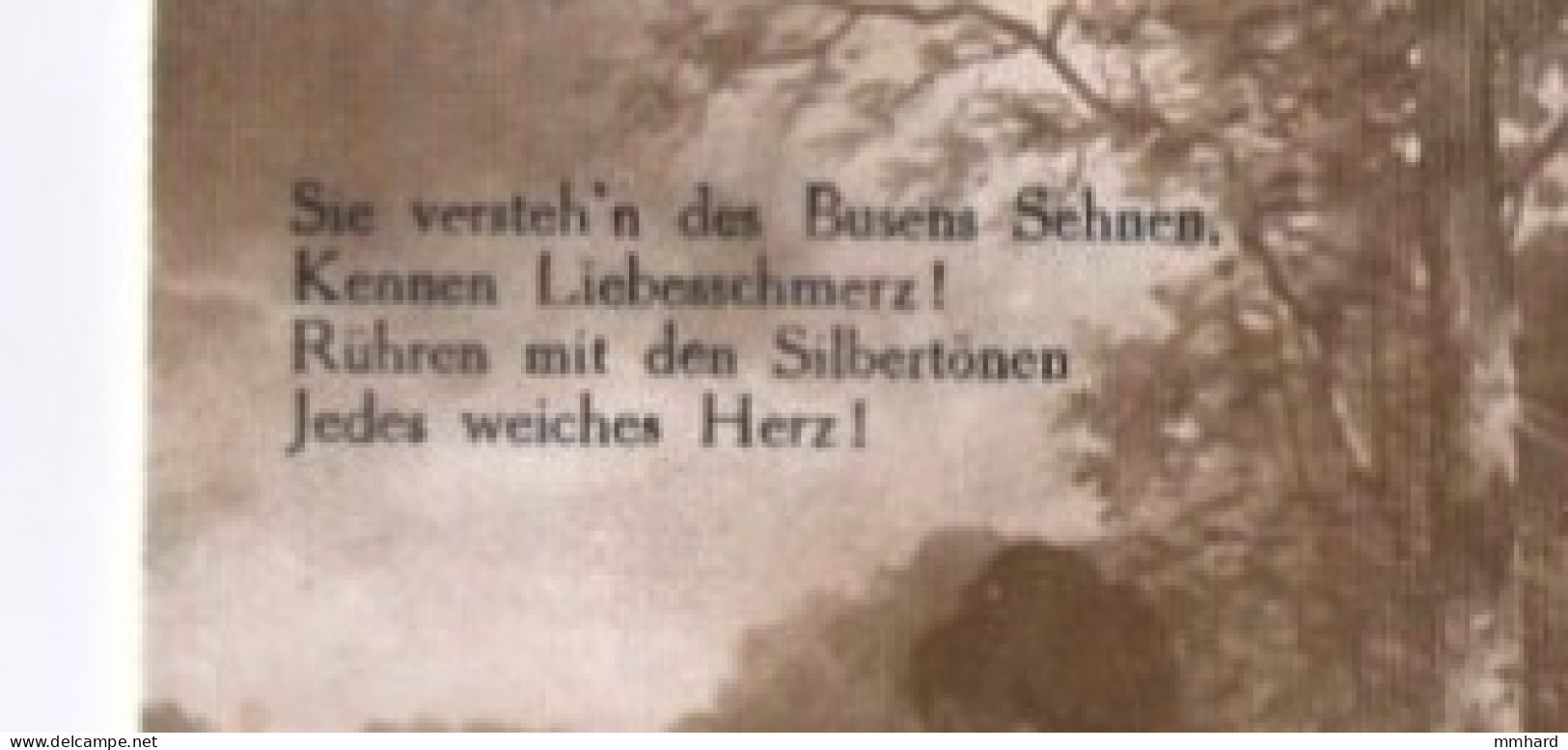 Karte Mit Liebesgedicht Rückseitig Stempel Theatersektion Edelweis Vorkloster Bregenz - Märchen, Sagen & Legenden