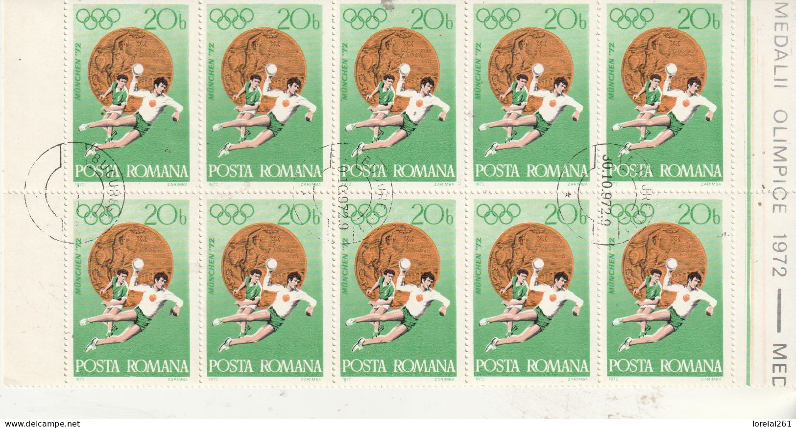 1972 - Médailles Olympiques Munich 72 / FULL X 10 - Feuilles Complètes Et Multiples