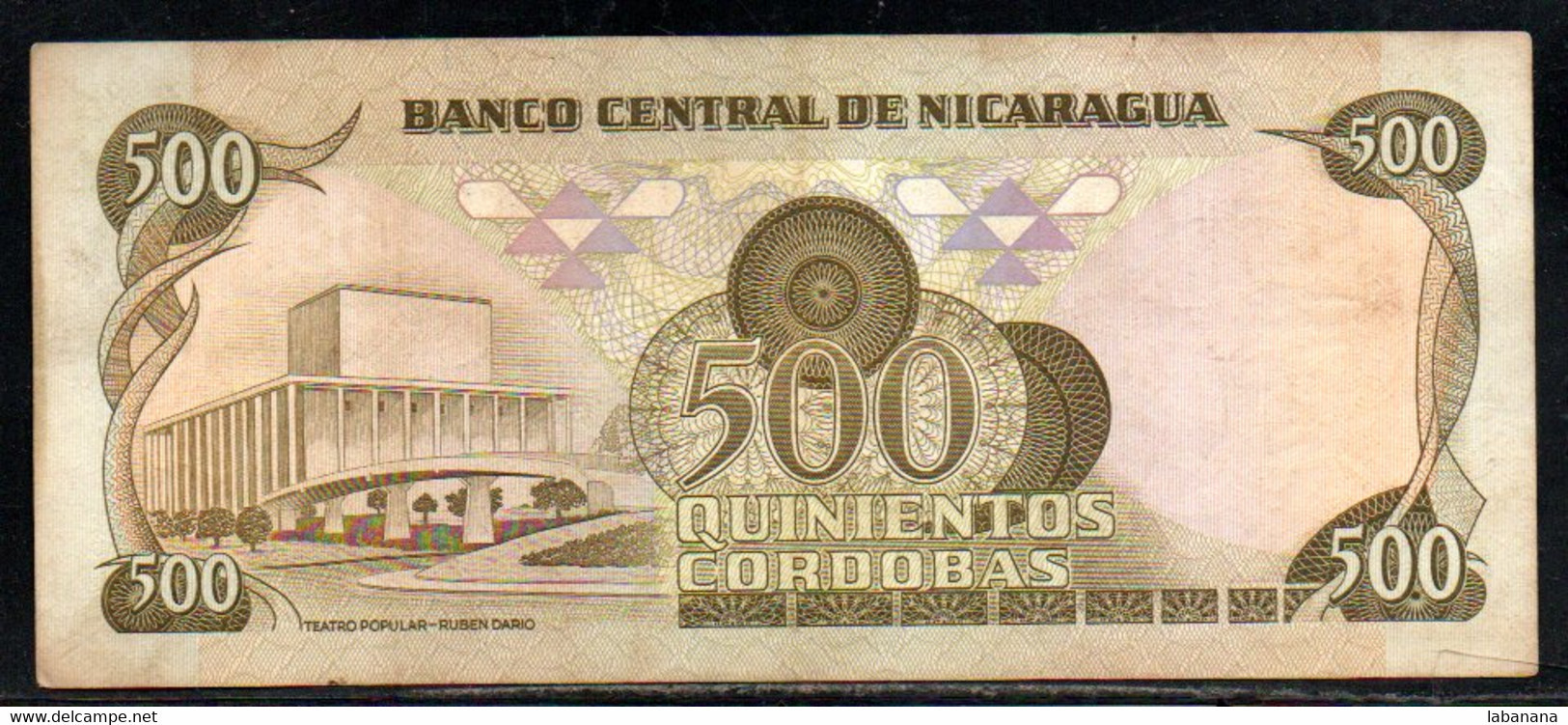 659-Nicaragua 500 Cordobas 1987 F644 - Nicaragua