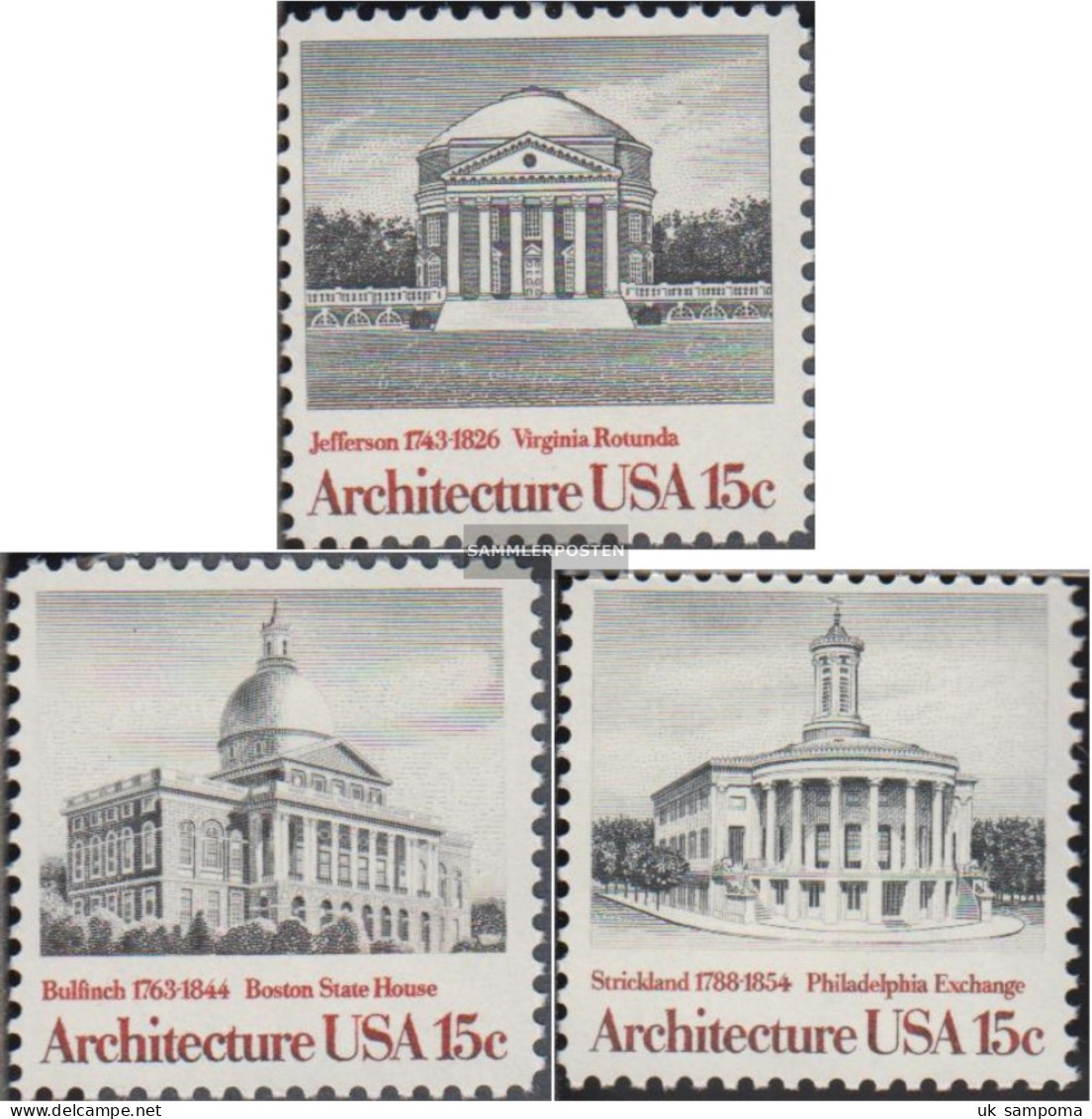 U.S. 1382-1385 (complete Issue) Unmounted Mint / Never Hinged 1979 American Architecture (I) - Ungebraucht