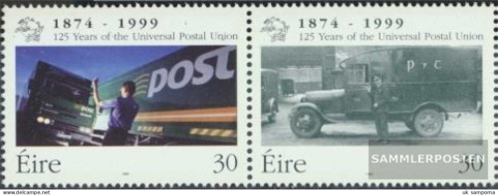 Ireland 1146-1147 Couple (complete Issue) Unmounted Mint / Never Hinged 1999 125 Years UPU - Neufs