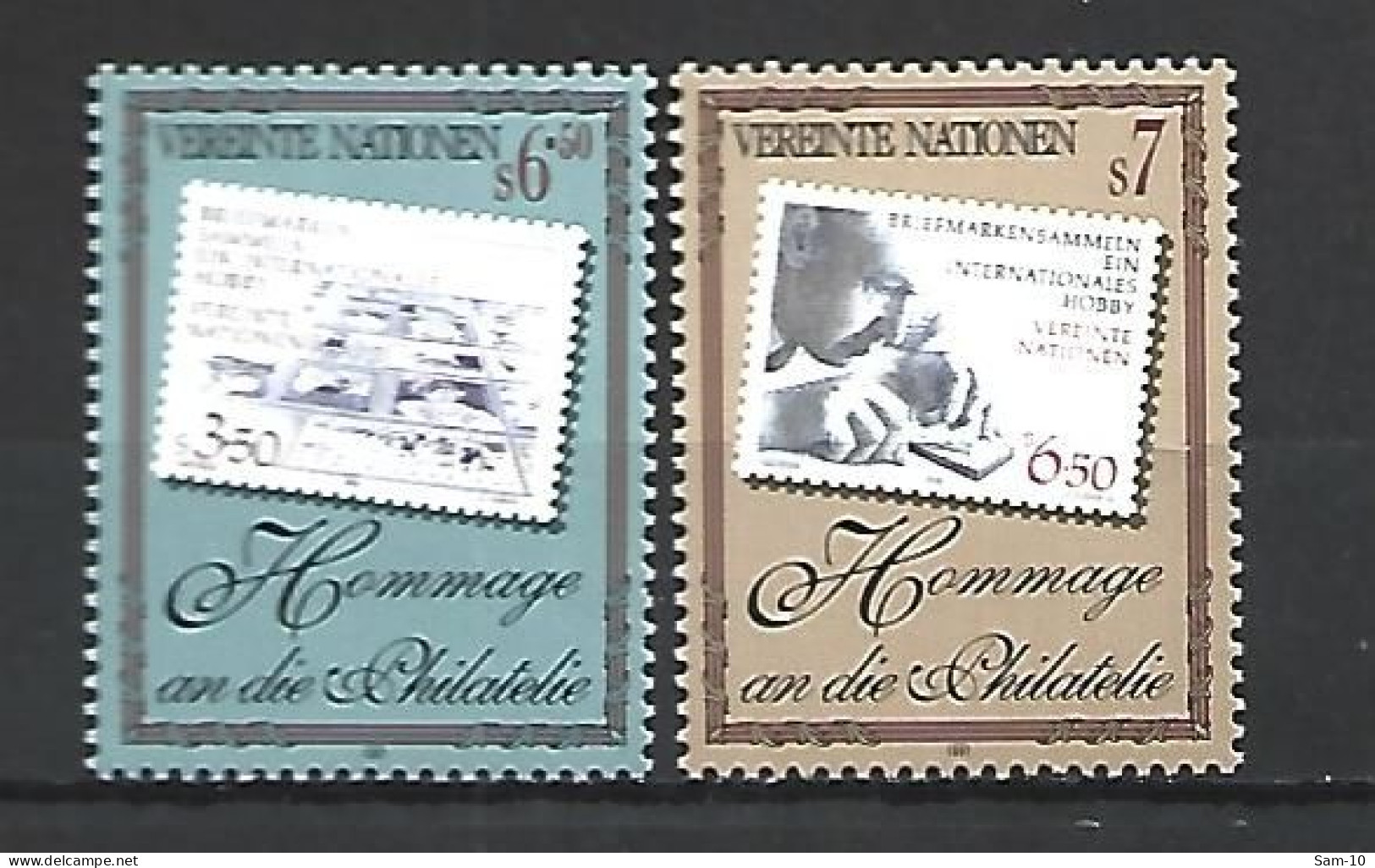 Timbre Des Nations-Unies  Vienne Neuf ** N 255 / 256 - Neufs