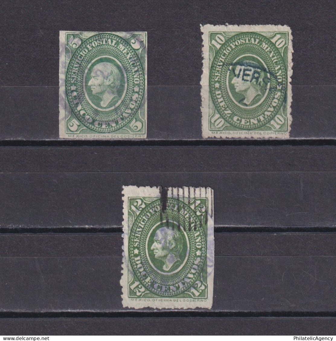 MEXICO 1884, Sc #154-157, Part Set, Used - Mexico