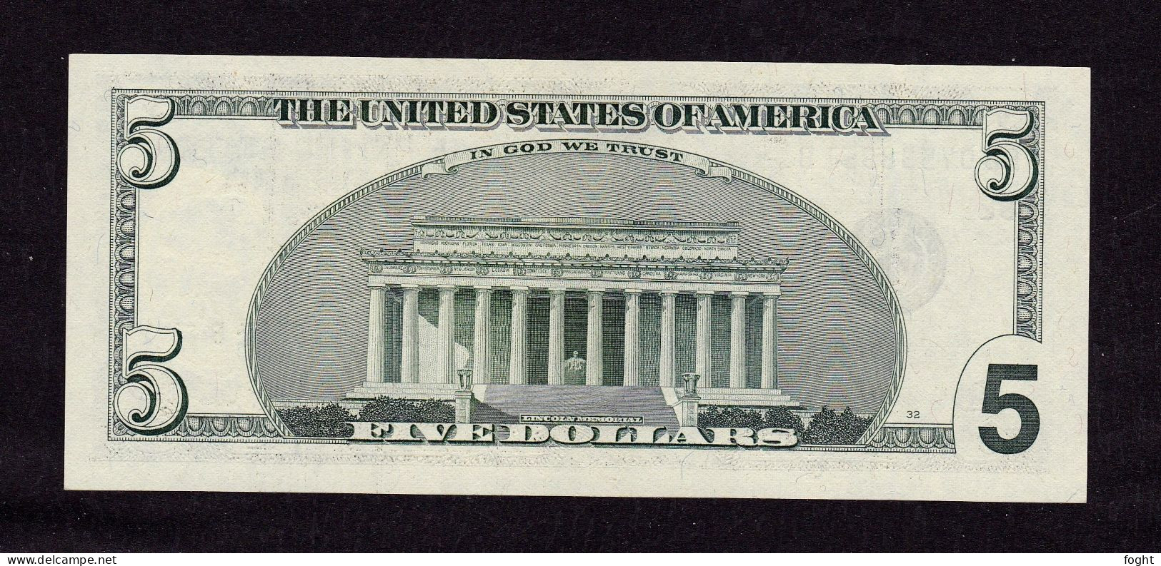 1999 B2 US Federal Reserve Note 5 Dollars,P#505 - Bilglietti Della Riserva Federale (1928-...)