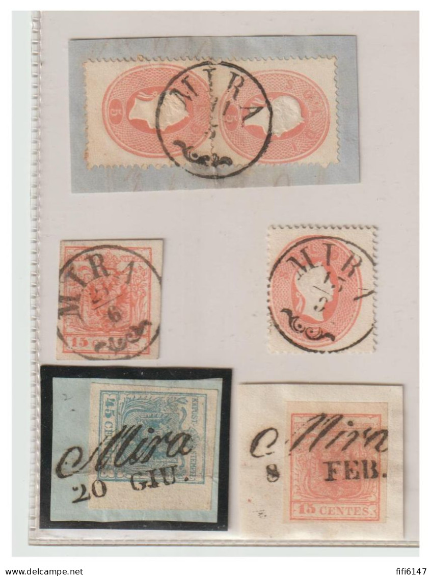 ITALIE --LOMBARDIE VENETIE --Lot De Timbres Oblitérés De MIRA -- - Lombardo-Veneto