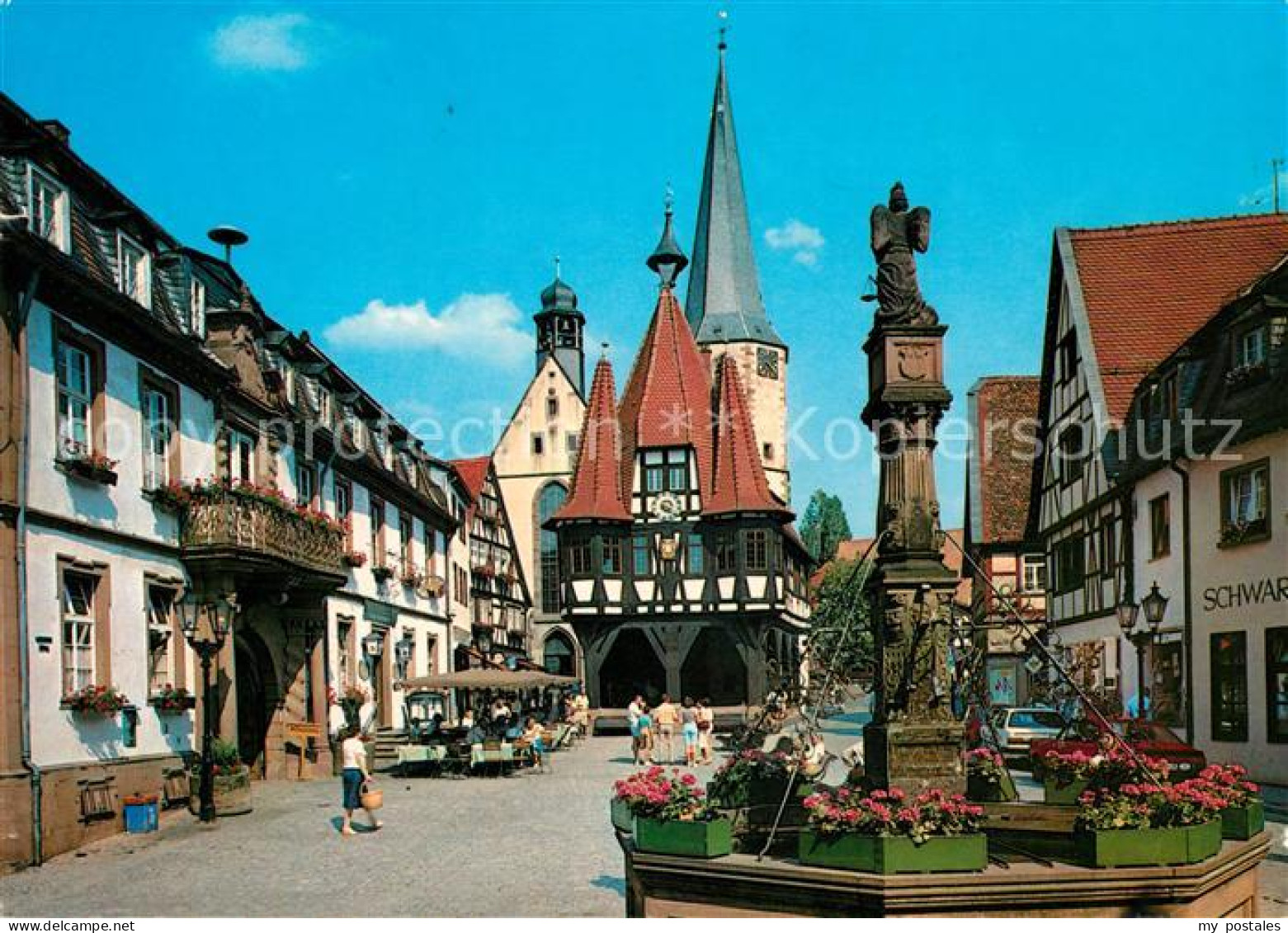 73067085 Michelstadt Marktplatz Rathaus Michelstadt - Michelstadt