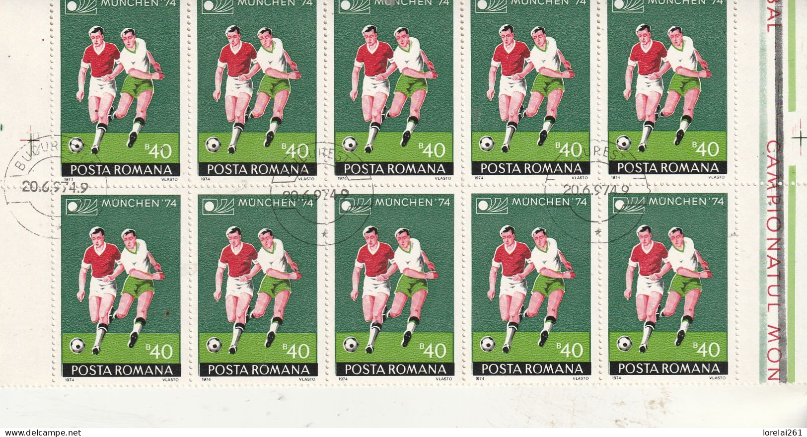 1974 - Munich 74 / FULL X 10 - Full Sheets & Multiples